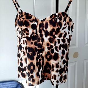 Bebe  Leopard Top